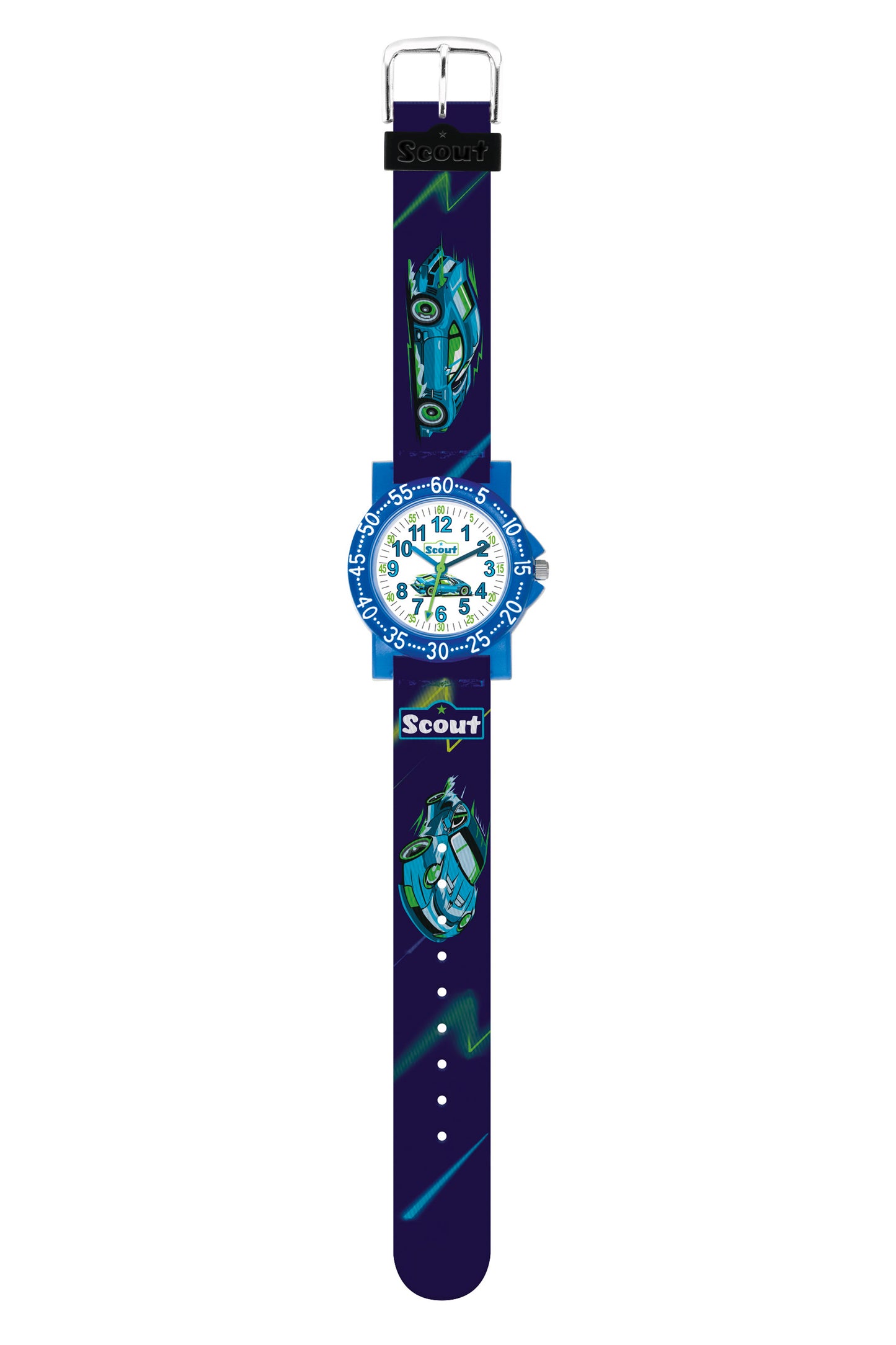 Scout Kinderuhr Serie The It-collection Auto grün und blau