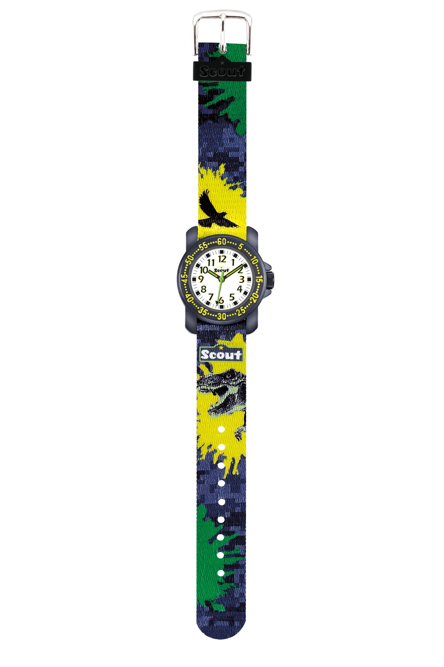 Scout Kinderuhr Serie Action Boys Dino/Adler grau