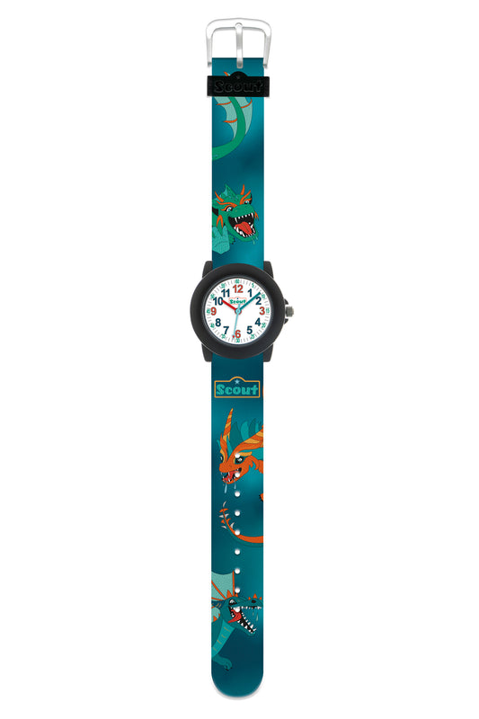 Scout Kinderuhr Serie Crystal petrol/bunt