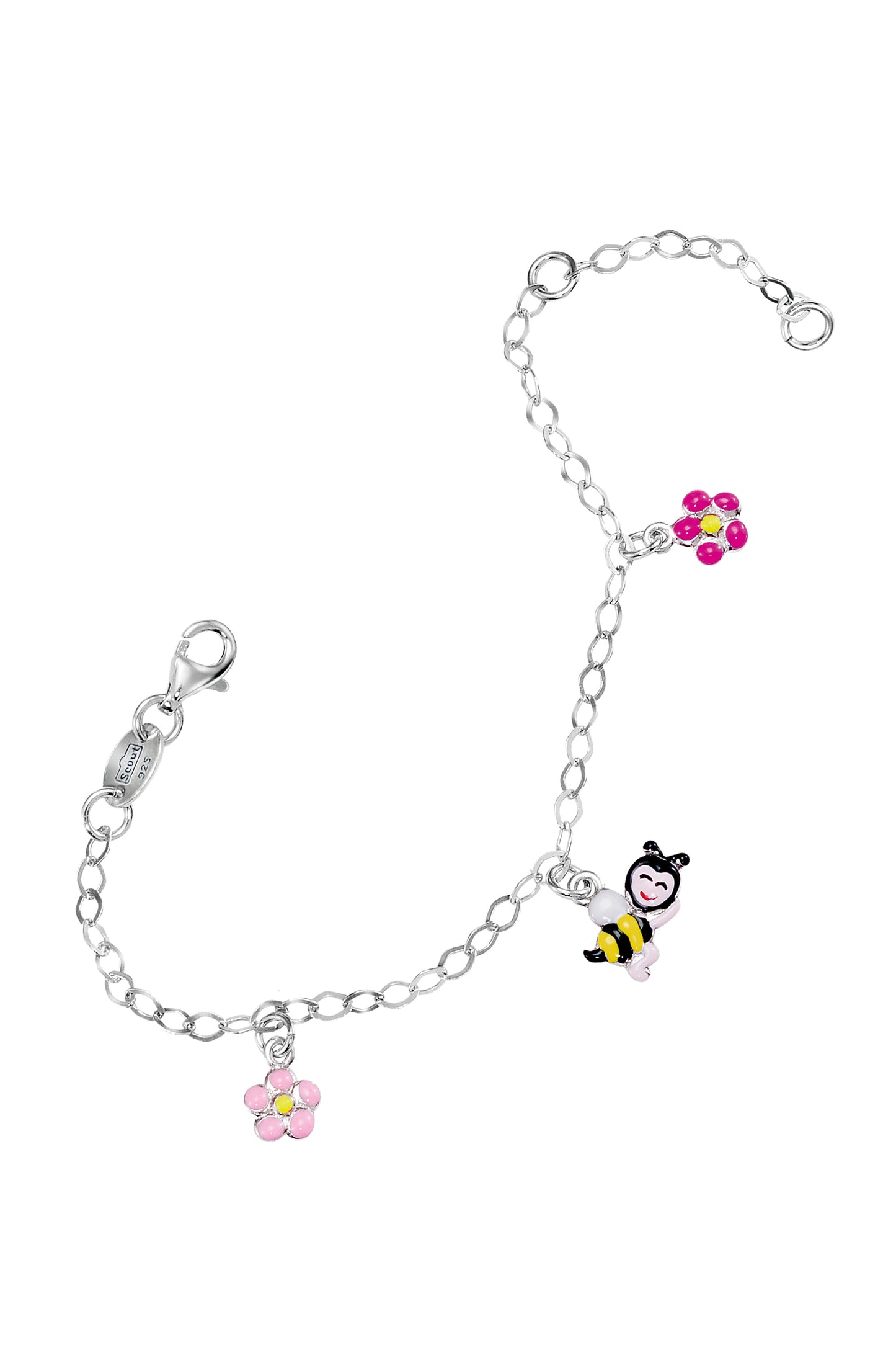 Scout Armband 925/- Sterling Silber rhodiniert Blume und Biene