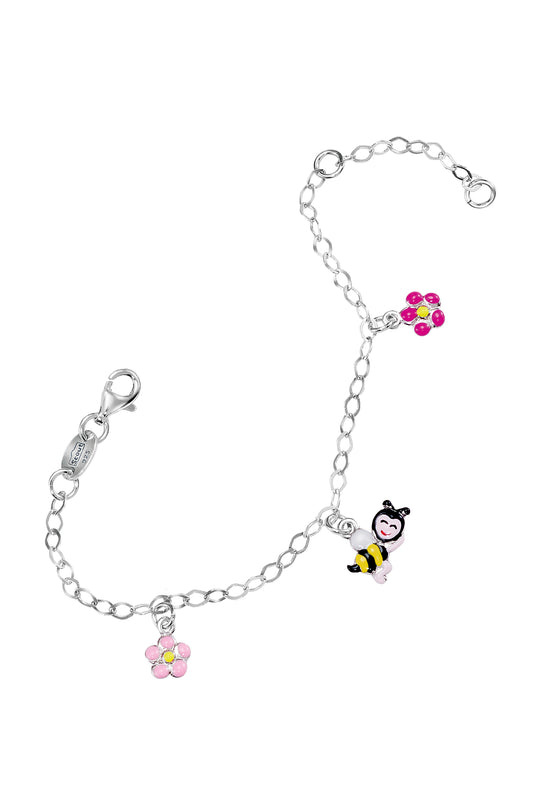 Scout Armband 925/- Sterling Silber rhodiniert Blume und Biene