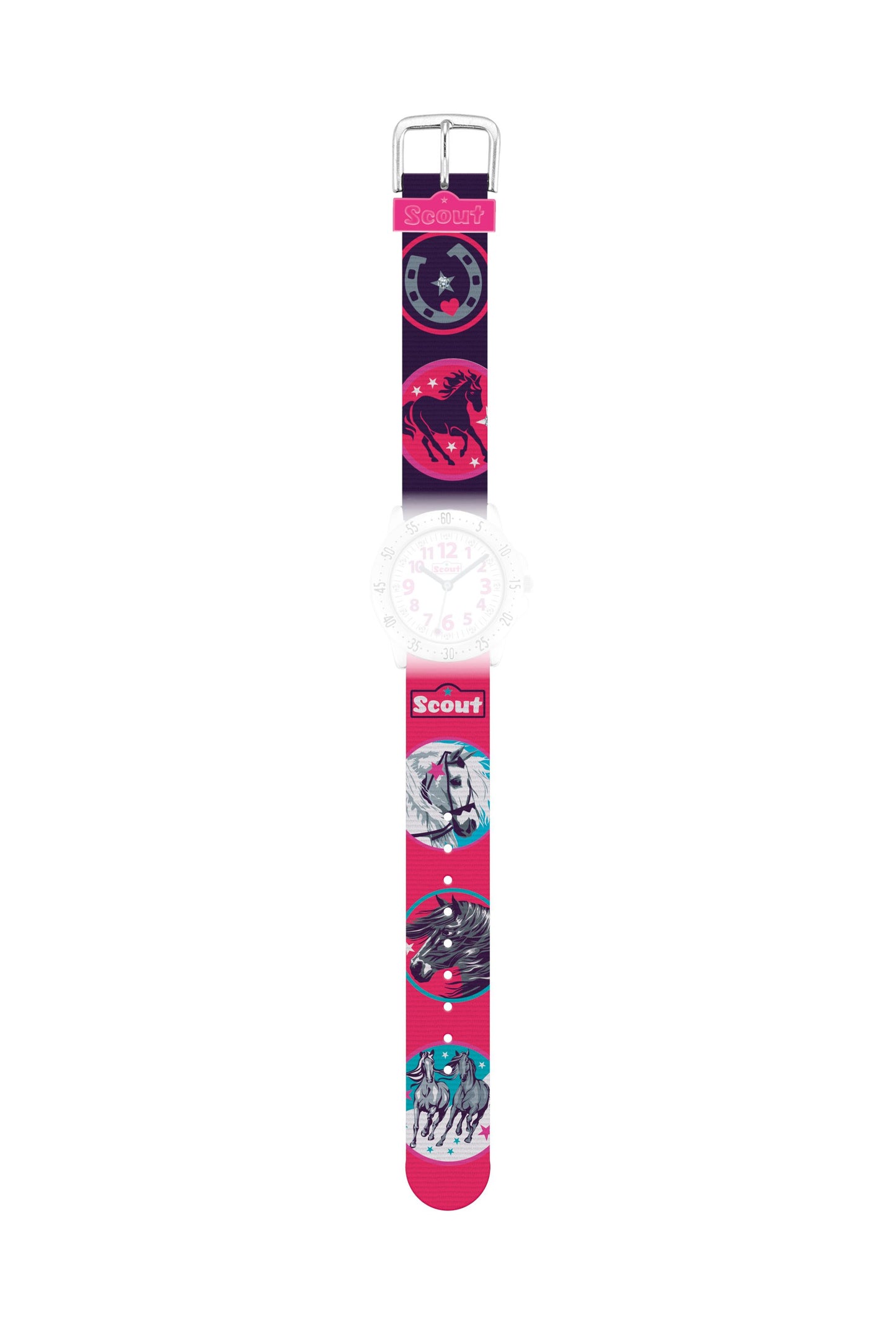 Scout Textilband Serie Action Girls blau/rot