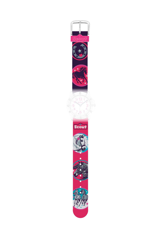 Scout Textilband Serie Action Girls blau/rot