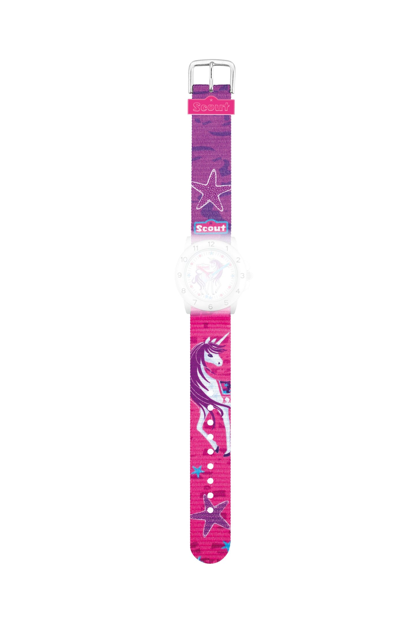 Scout Textilband Serie Action Girls Horse pink