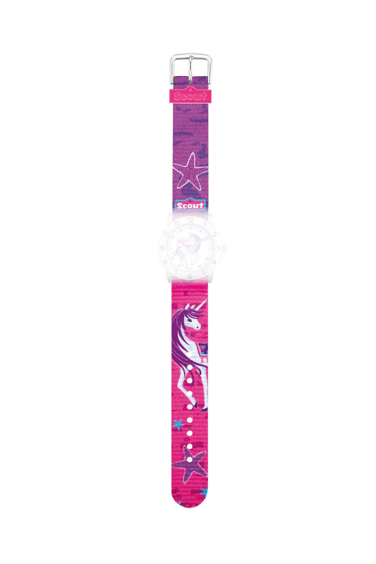 Scout Textilband Serie Action Girls Horse pink