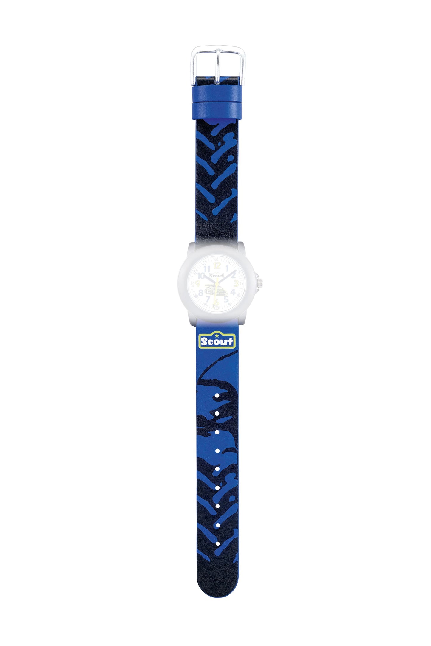 Scout Kunstlederband Serie Car Blue Crystal Motiv Reifenprofile