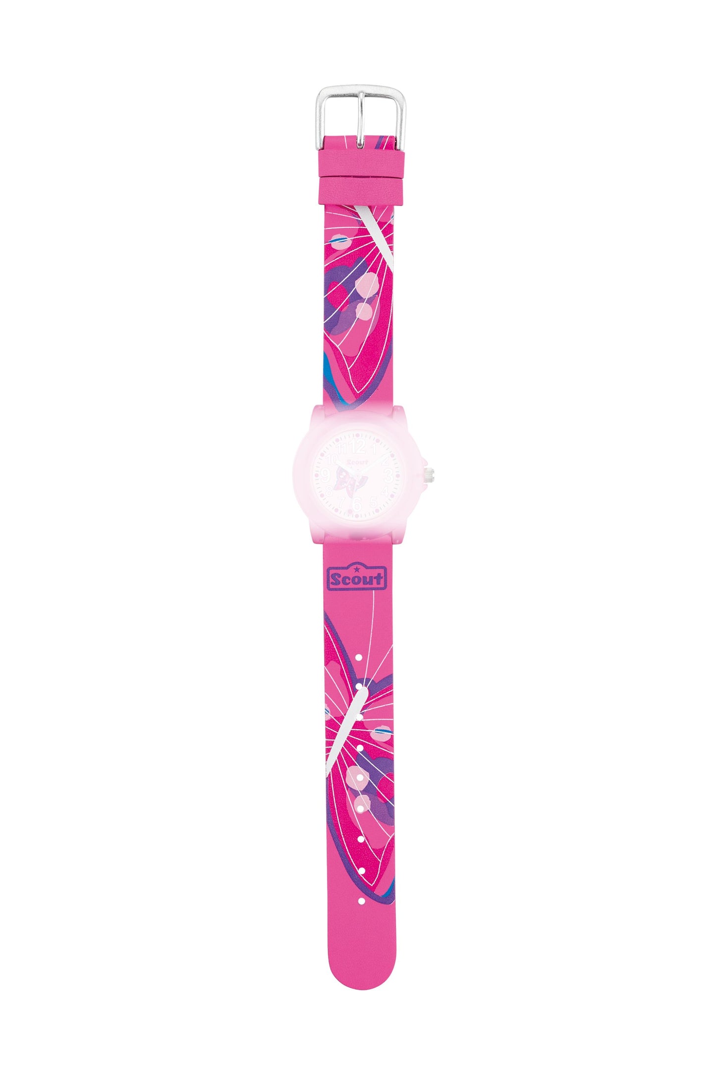 Scout Kunstlederband Serie Crystal pink Motiv Schmetterling