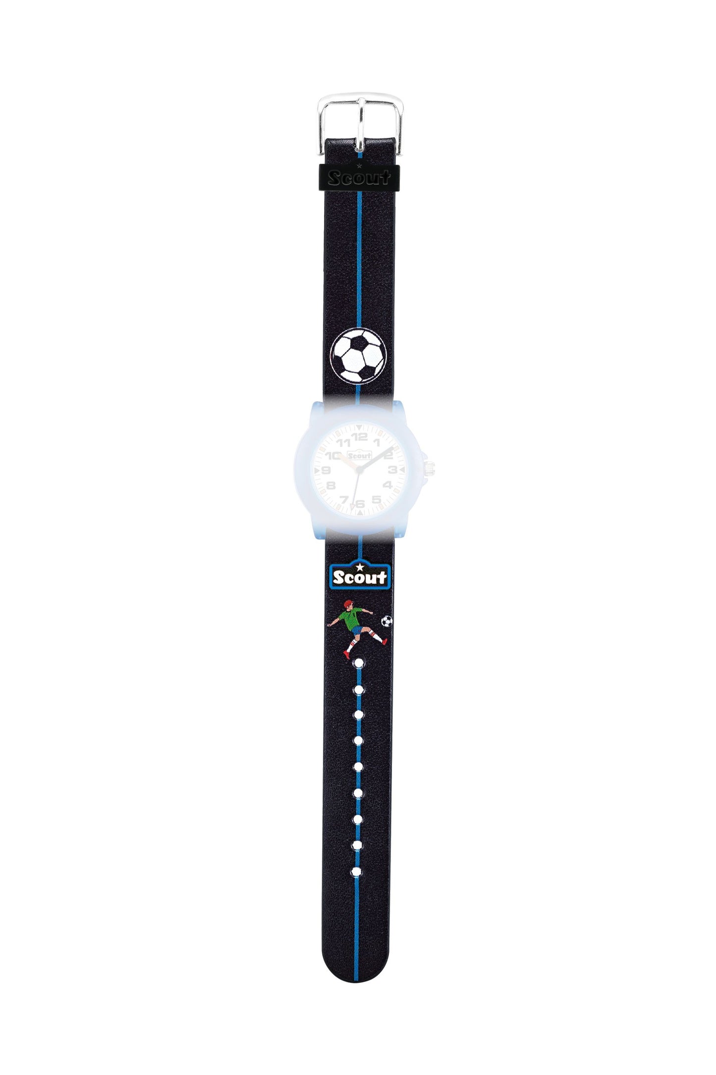 Scout Kunstlederband Serie Crystal Football black