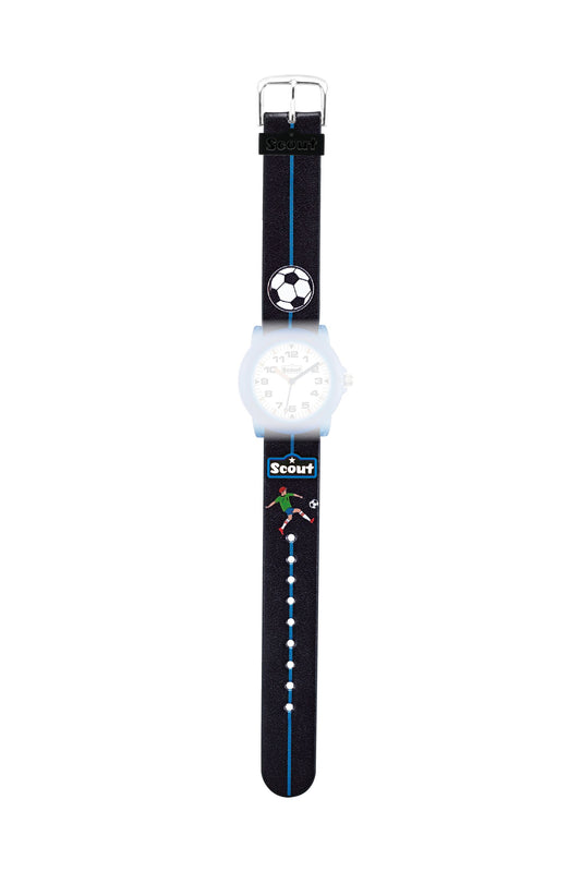 Scout Kunstlederband Serie Crystal Football black
