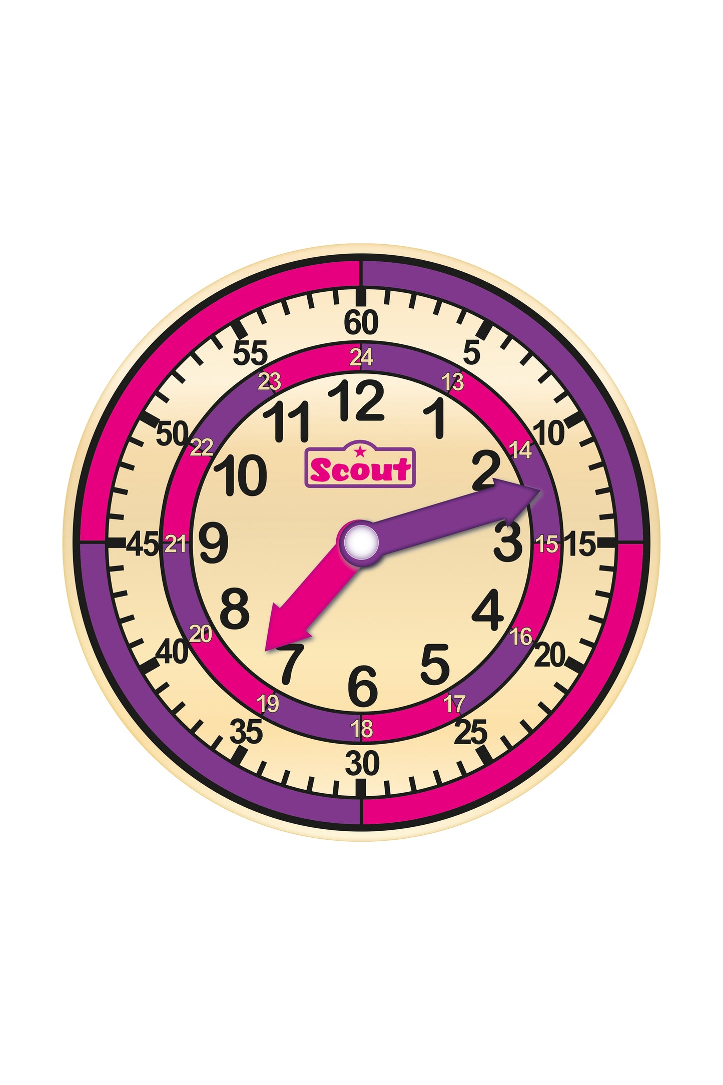 Scout Lernuhr pink/lila