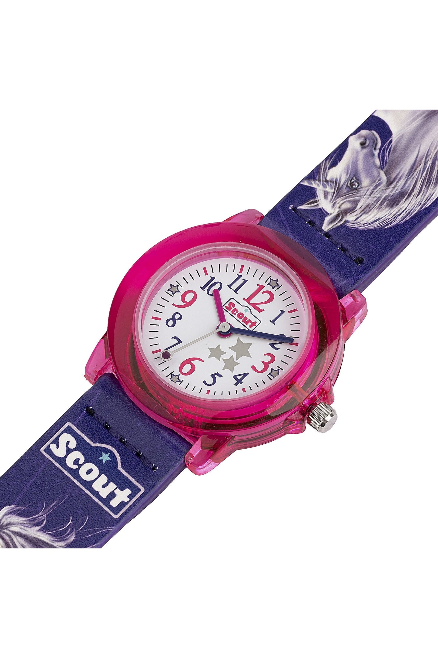 Scout Kinderuhr Serie Crystal Unicorn pink/lila