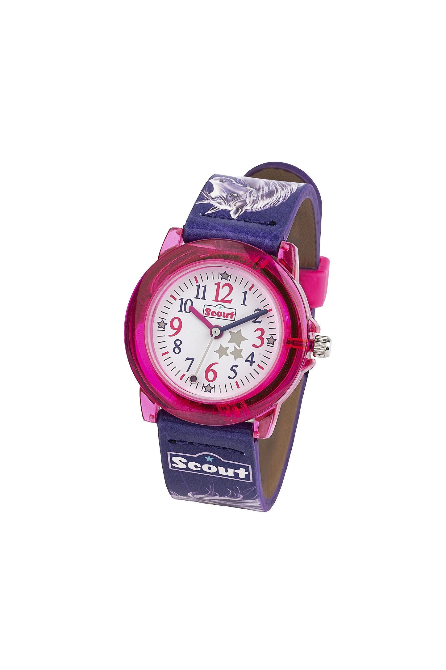 Scout Kinderuhr Serie Crystal Unicorn pink/lila