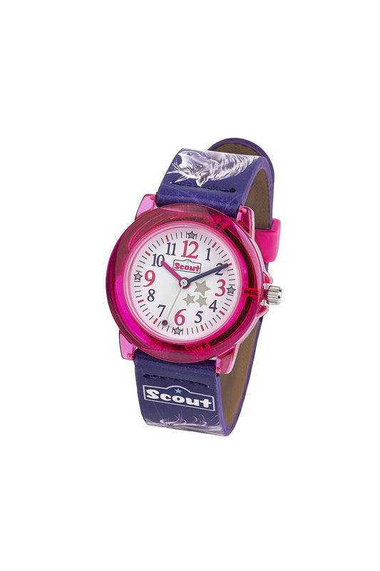 Scout Kinderuhr Serie Crystal Unicorn pink/lila