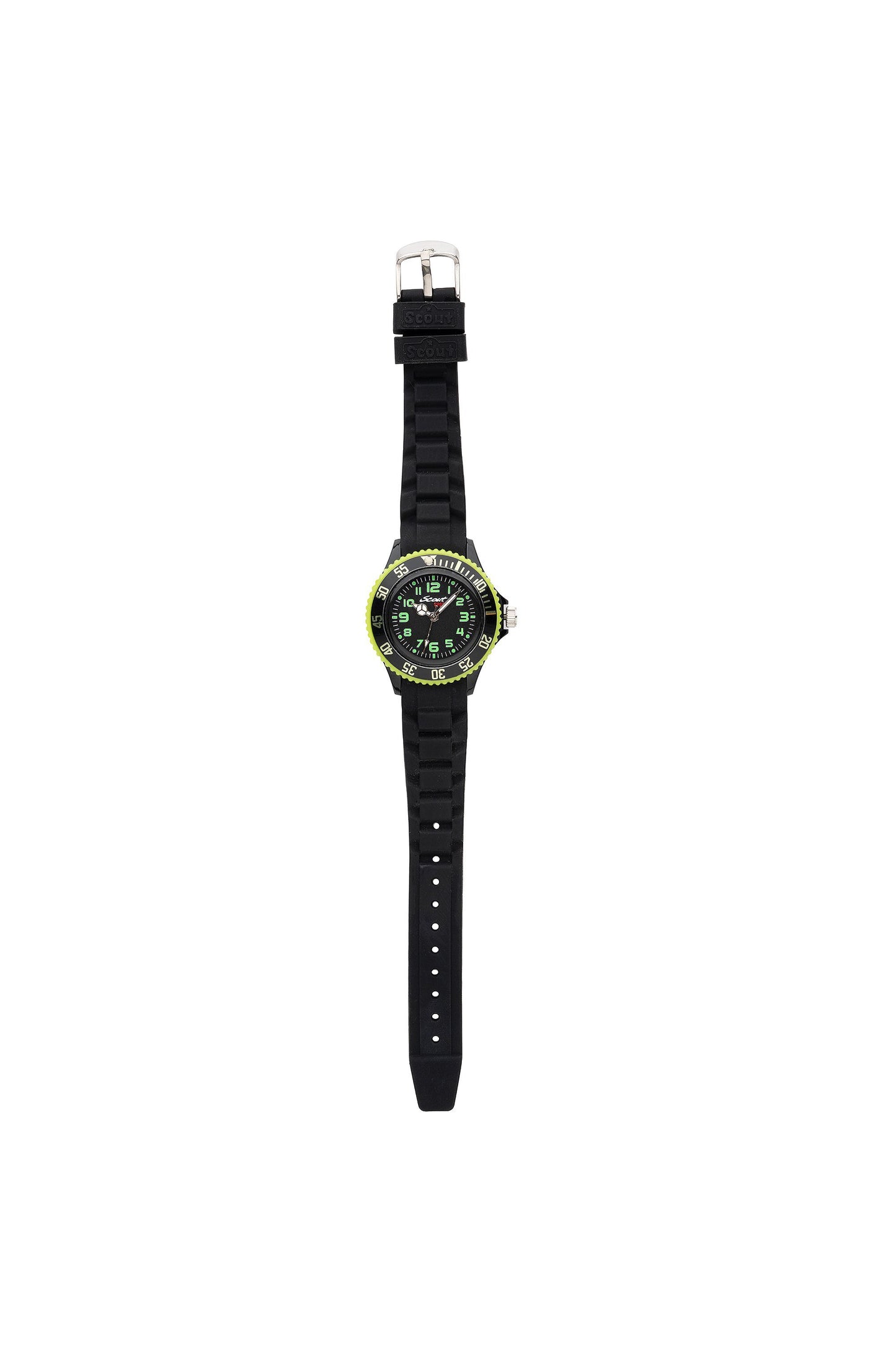 Scout Kinderuhr „The Scout“ mit schwarzem Silikonarmband und Quarzwerk