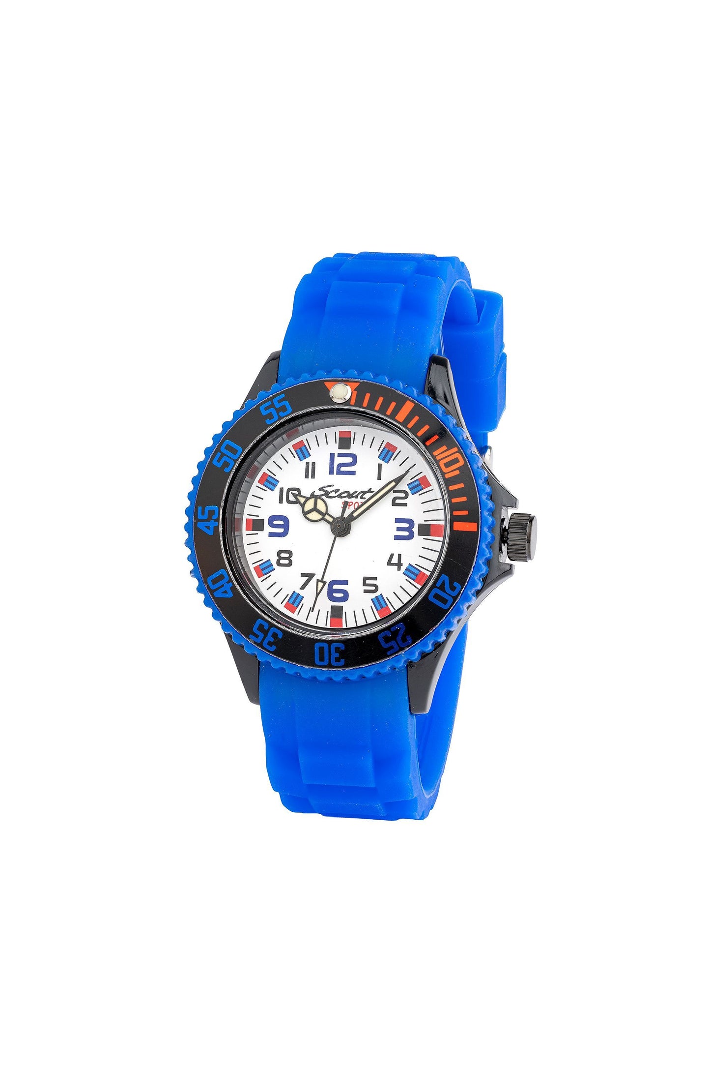 Scout Kinderuhr „The Scout“ mit blauem Silikonband und modernem Design für Kinder