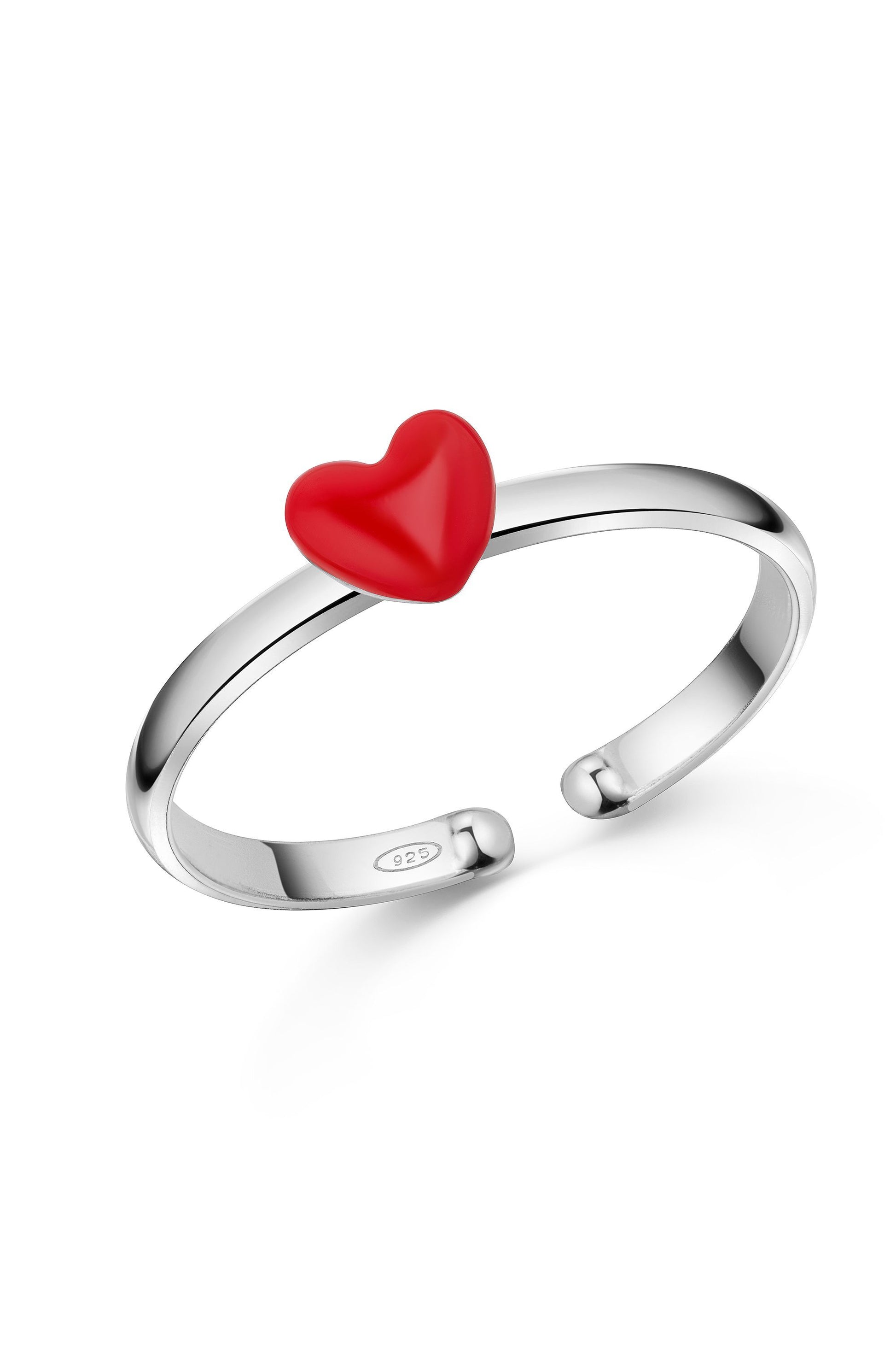 Kinder Ring mit Herz Motiv in Rot von Scout aus 925 Sterling Silber