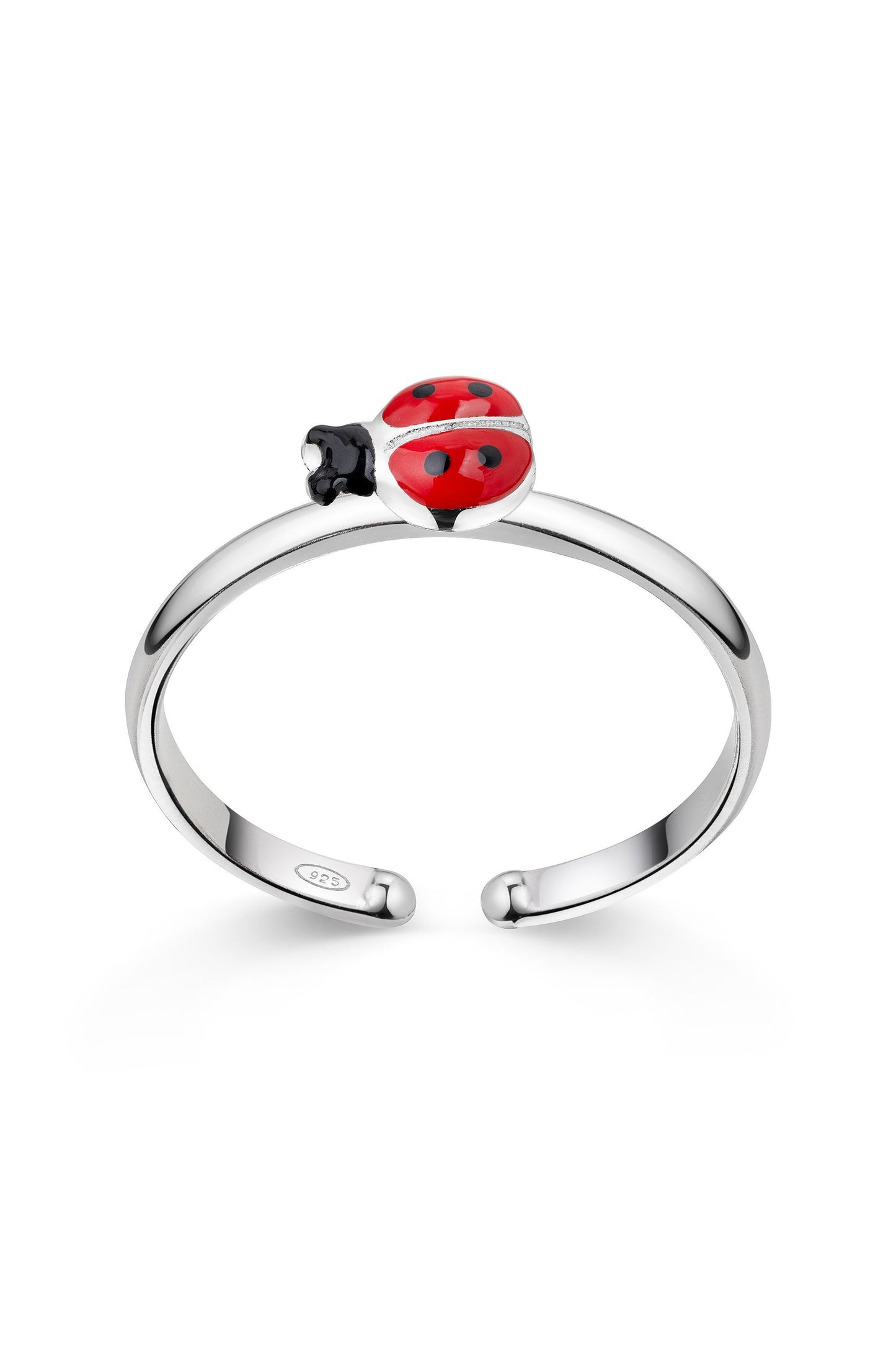 Scout Ring mit Marienkäfer Motiv aus 925 Sterling Silber rhodiniert