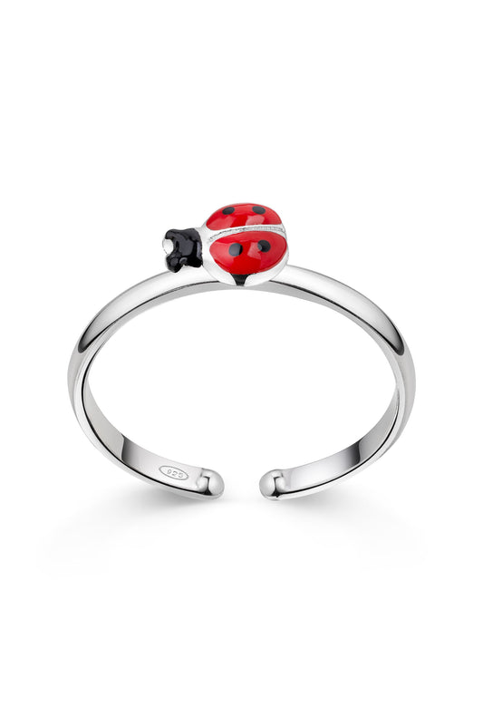 Scout Ring 925/- Sterling Silber rhodiniert Marienkäfer