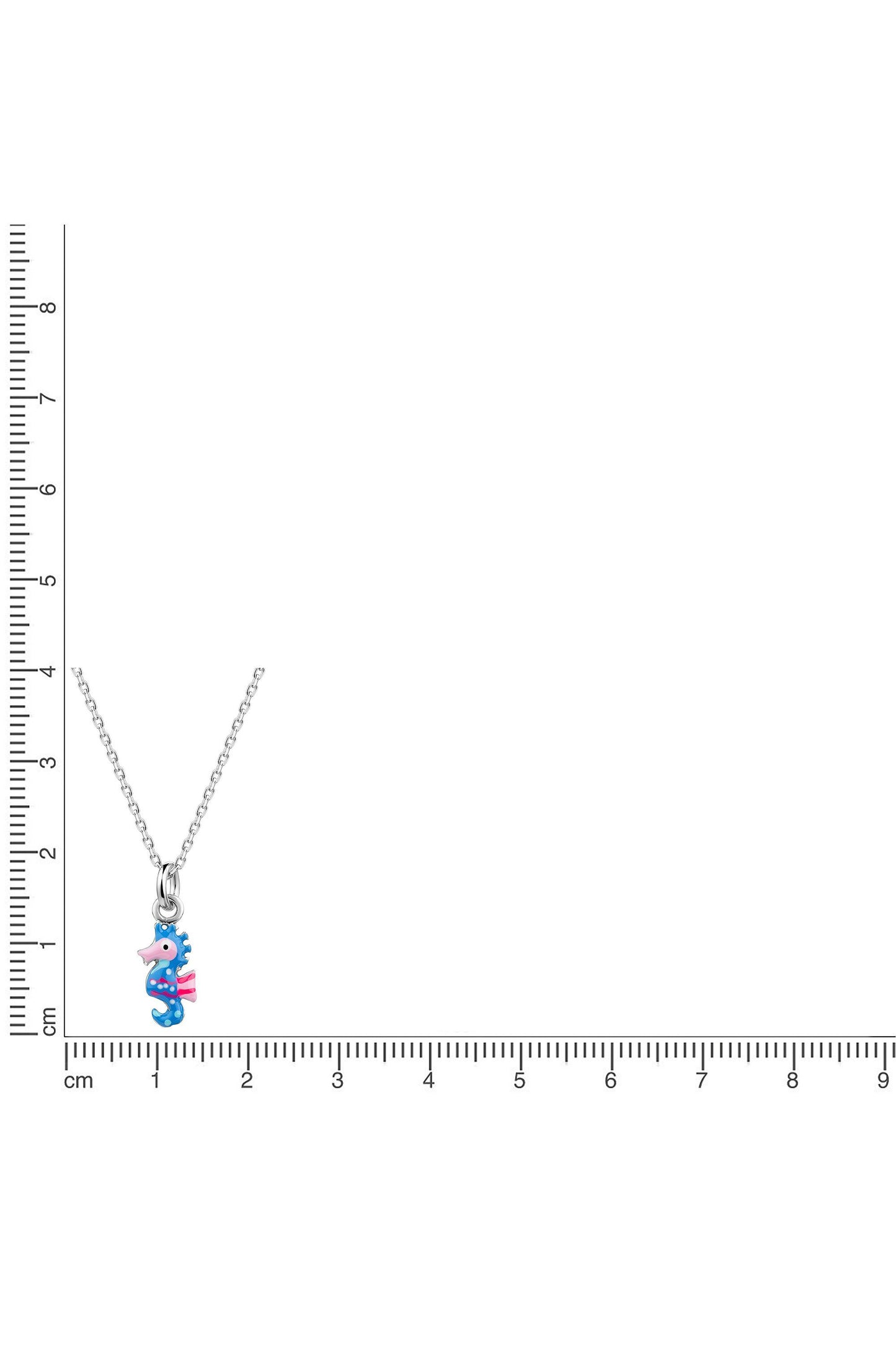 Scout Anhänger mit Kette 925/- Sterling Silber rhodiniert Seepferdchen