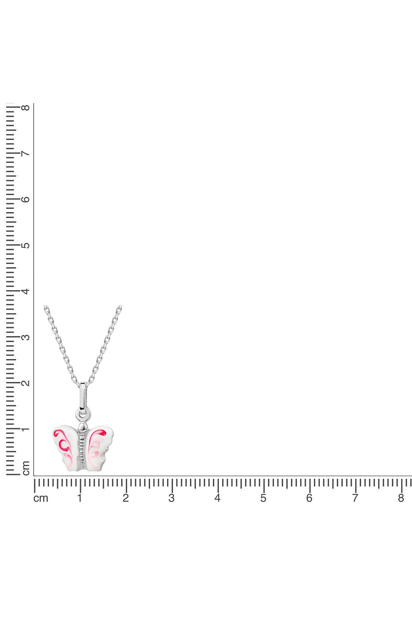 Scout Anhänger mit Kette 925/- Sterling Silber rhodiniert Schmetterling
