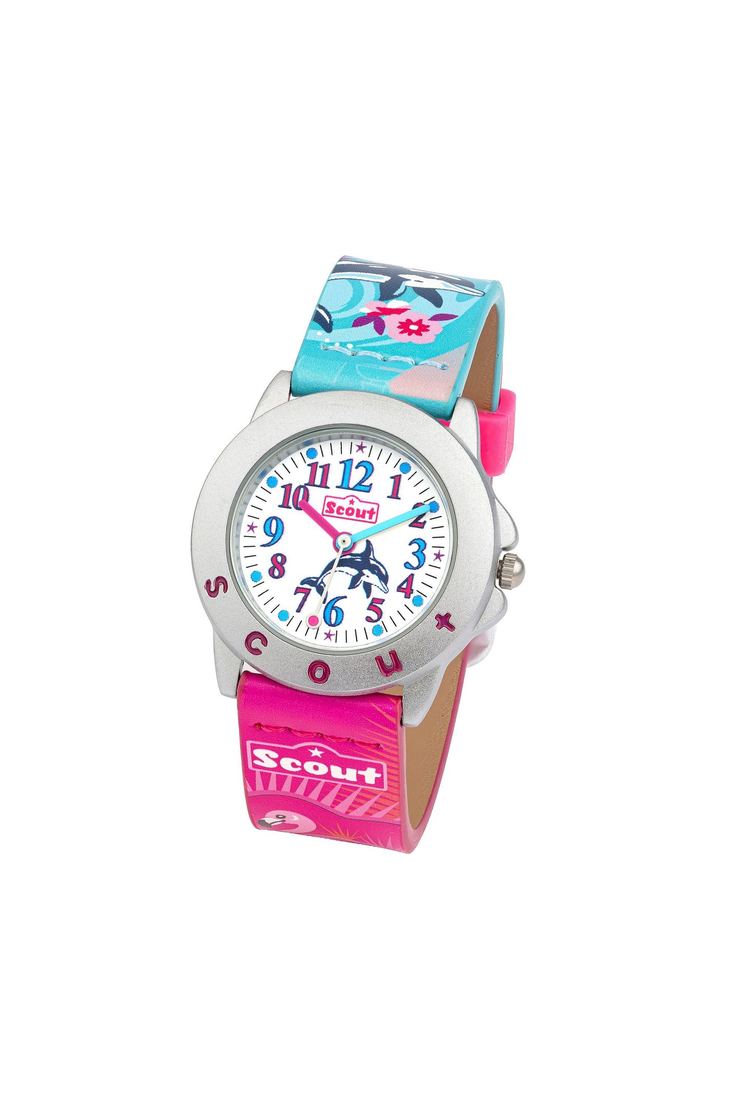 Scout Kinderuhr „Star Kids“ mit Quarzwerk und buntem Kunstlederarmband