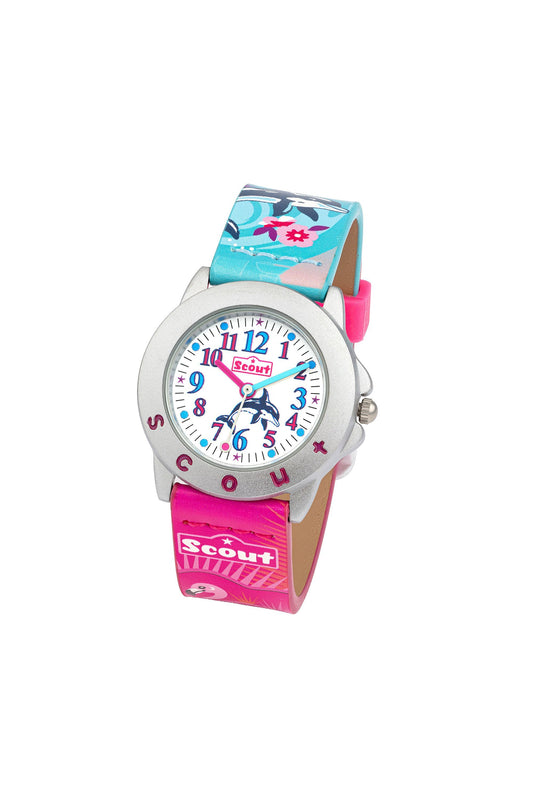 Scout Kinderuhr „Star Kids“ mit Quarzwerk und buntem Kunstlederarmband