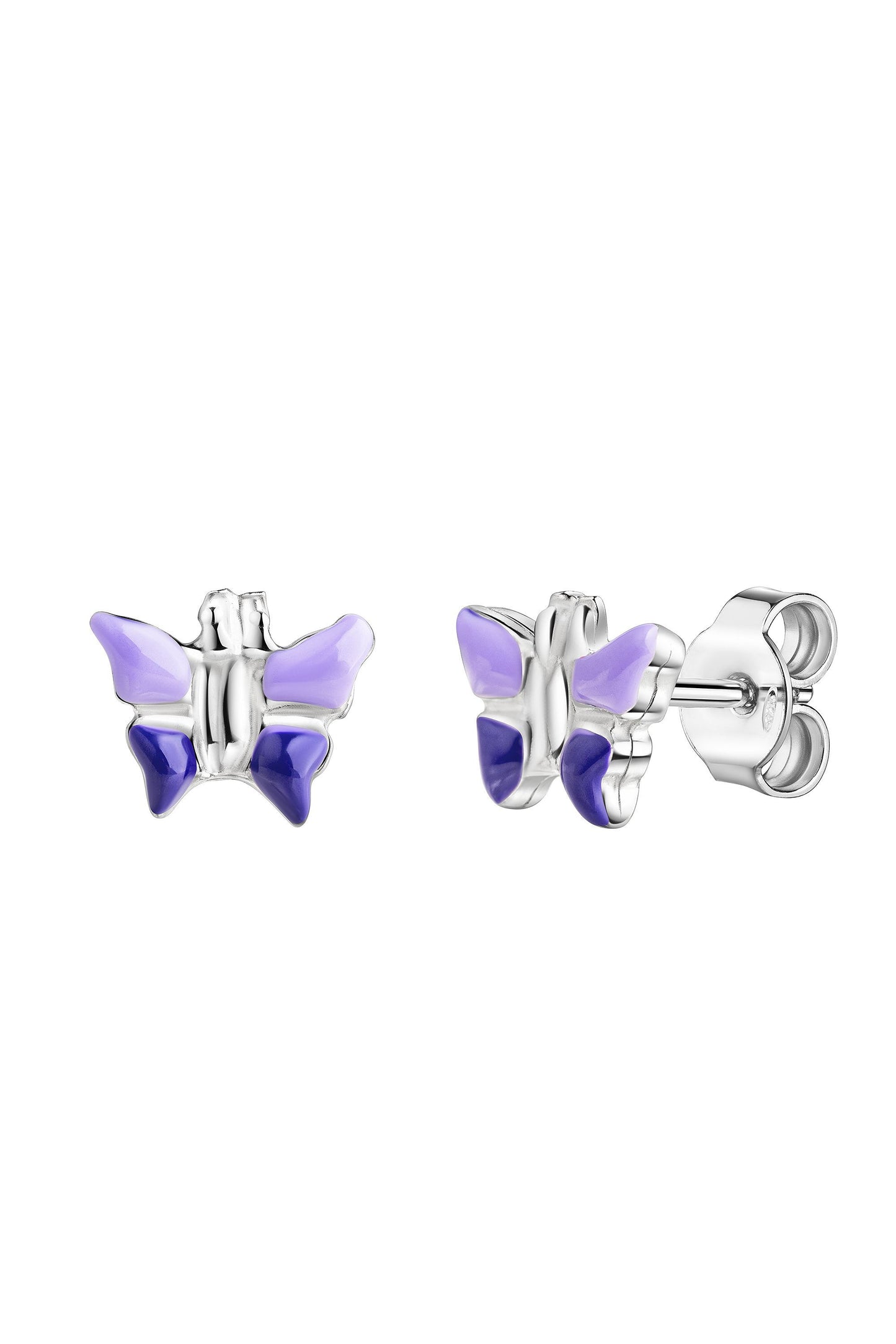 Scout Ohrstecker Schmetterling aus 925 Sterling Silber rhodiniert in Lila