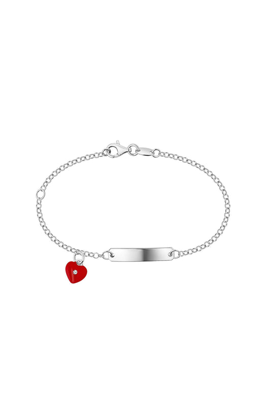 Scout Armband 925/- Sterling Silber rhodiniert Herz rot Kristall