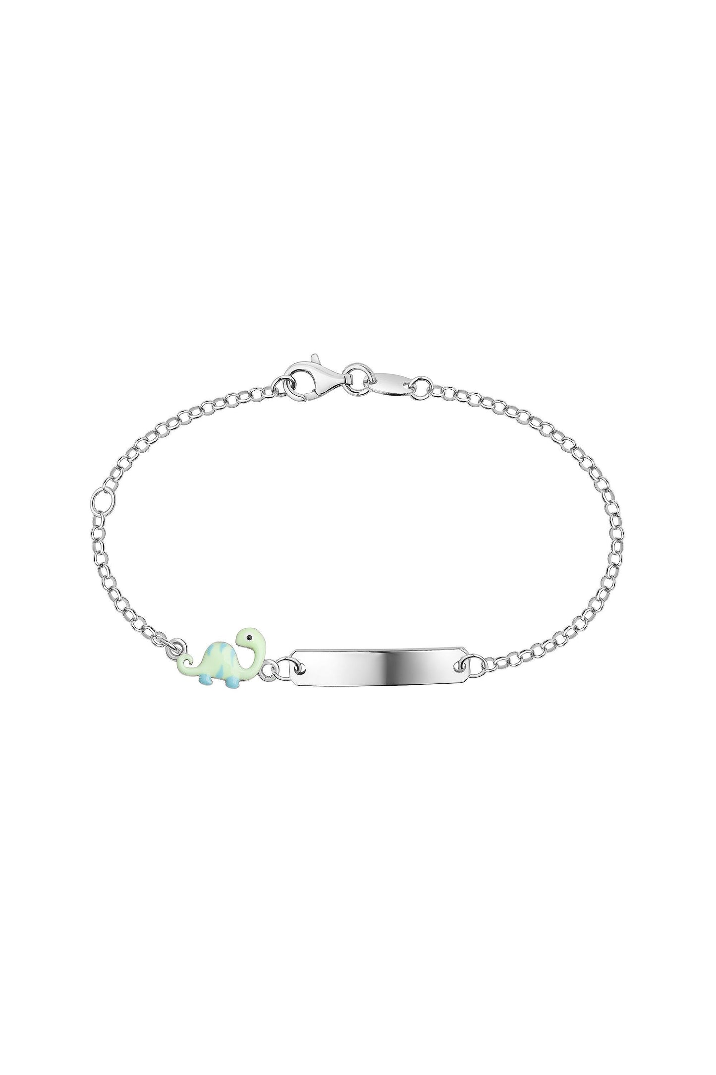 Scout Armband mit Dino Motiv in Grün aus 925 Sterling Silber rhodiniert