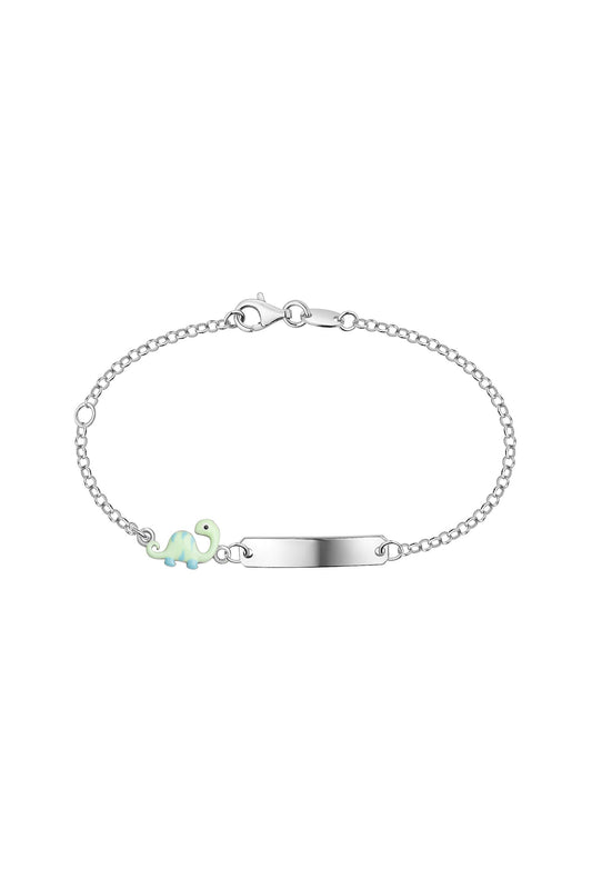 Scout Armband 925/- Sterling Silber rhodiniert Dino grün