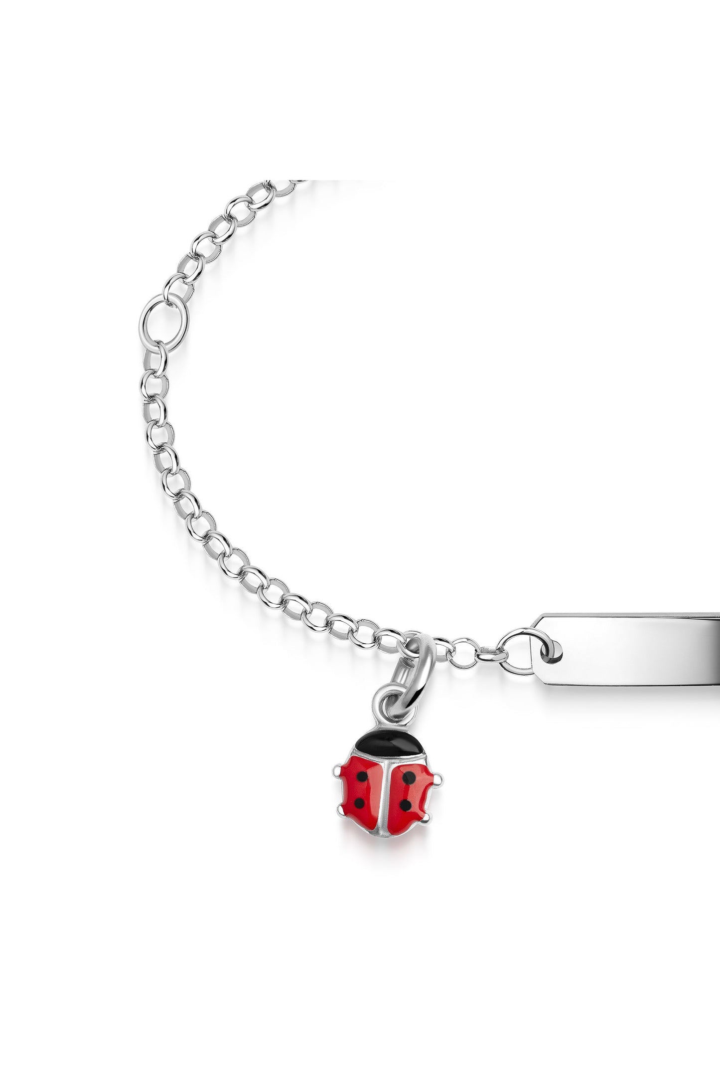 Rhodiniertes Scout Armband mit Marienkäfer aus 925 Sterling Silber