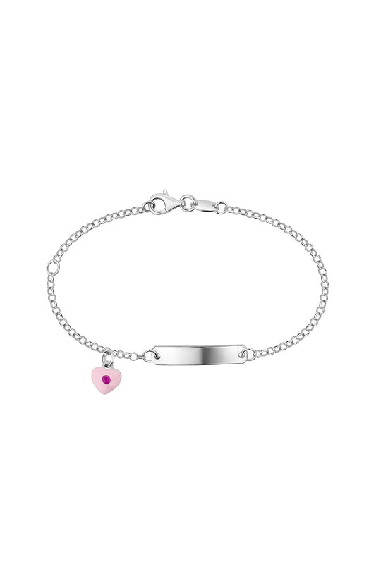 Scout Armband 925/- Sterling Silber rhodiniert Herz rosa Kristall
