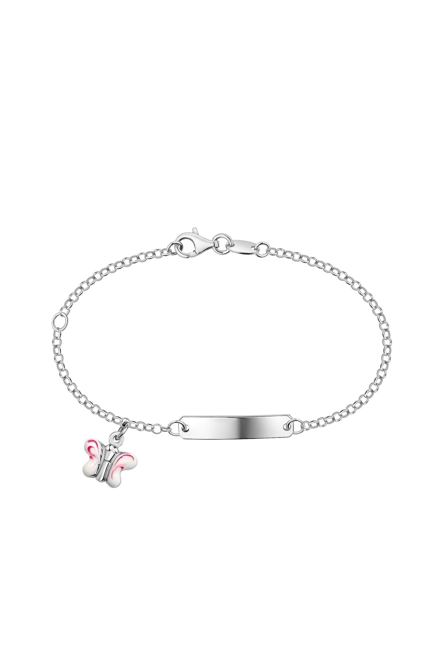 Scout Armband mit Schmetterling Motiv in Rosa aus 925 Sterling Silber rhodiniert