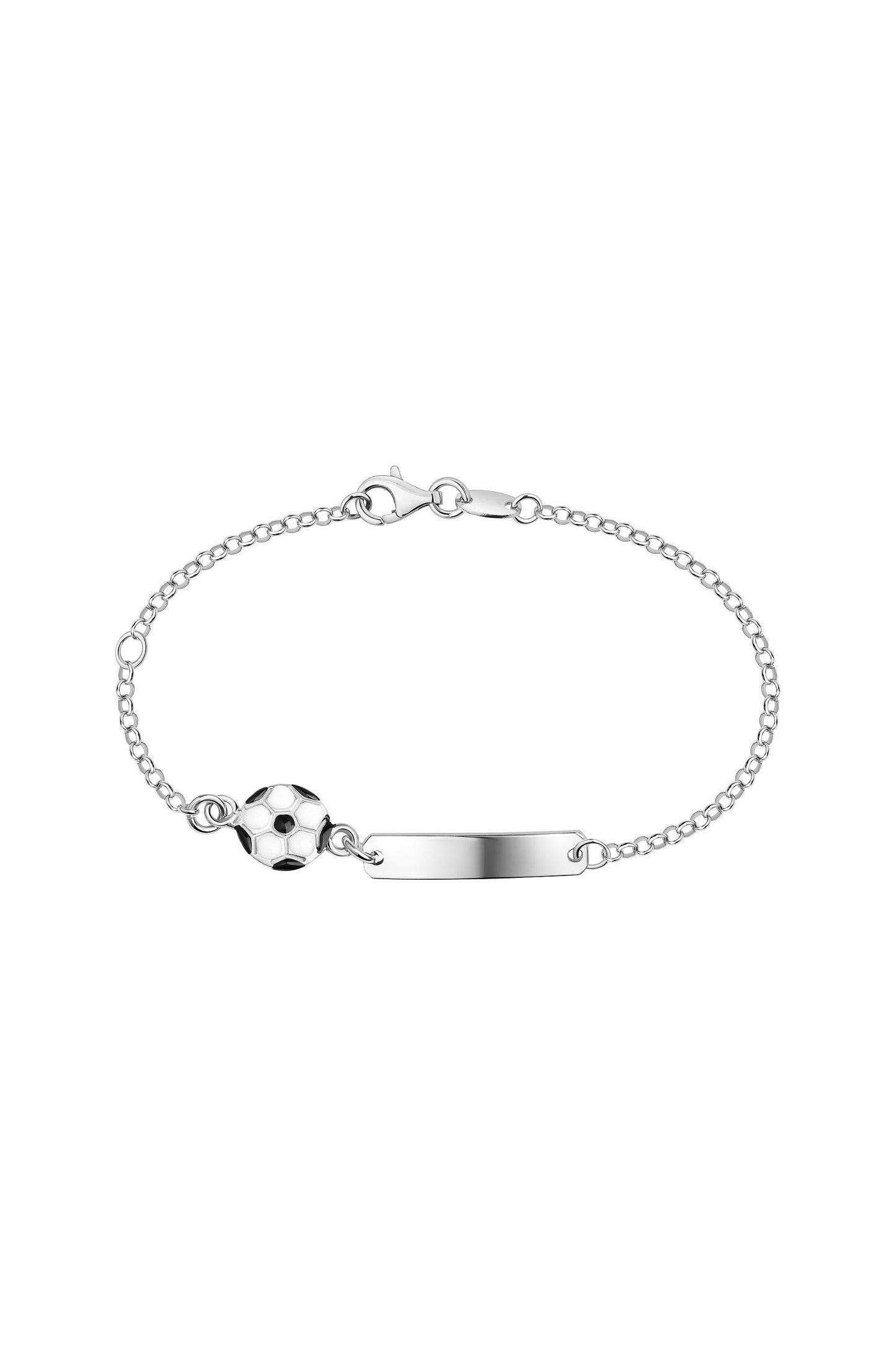 Scout Armband mit Fußball Motiv aus 925 Sterling Silber rhodiniert